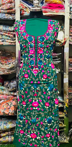 Cotton Phulkari  Kurti Handwork CK2025June0222
