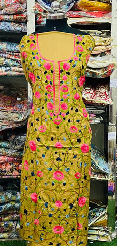 Cotton Phulkari  Kurti Handwork CK2025June0226