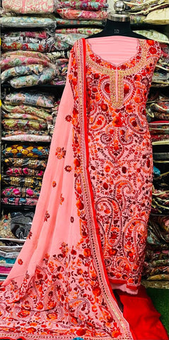 Georgette Phulkari Suits Handwork 2025JUN1209