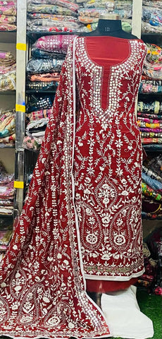 Georgette Phulkari Suits Handwork 2025JUN1213