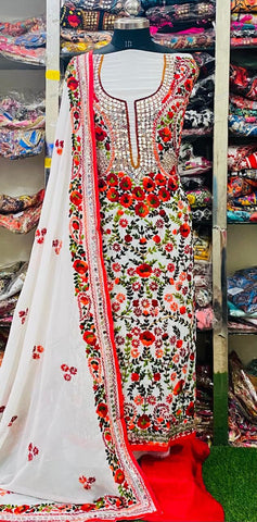 Georgette Phulkari Suits Handwork 2025JUN1709
