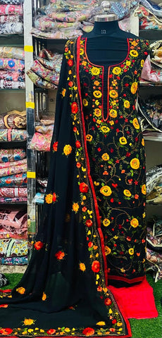 Georgette Phulkari Suits Handwork 2025JUN1715