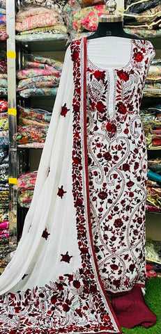 Georgette Phulkari Suits Handwork 2025JUN1716