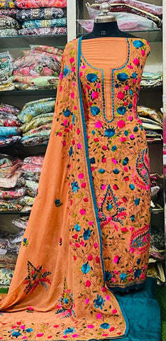 Georgette Phulkari Suits Handwork 2025JUN1814