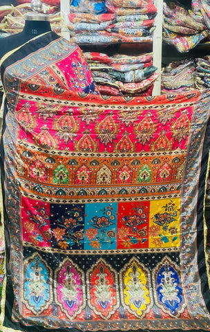 Mirror Work Dupatta Handwork Dupatta 2025July1112