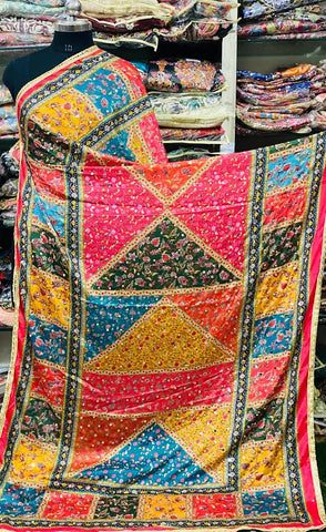 Mirror Work Dupatta Handwork Dupatta 2025July1123