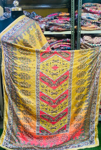 Mirror Work Dupatta Handwork Dupatta 2025July1130
