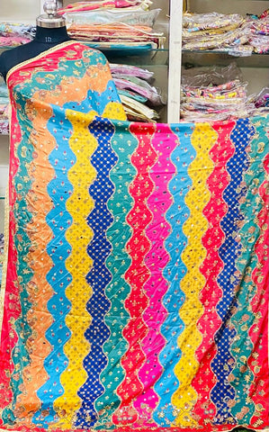 Mirror Work Dupatta Handwork Dupatta 2025July0506