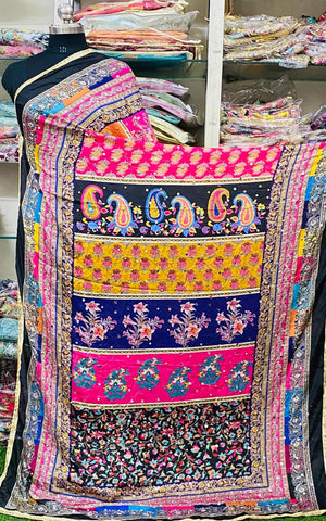 Mirror Work Dupatta Handwork Dupatta 2025July0509