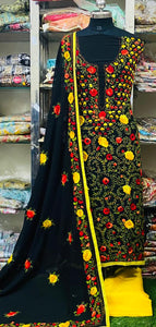 Georgette Phulkari Suits Handwork 2025July1021