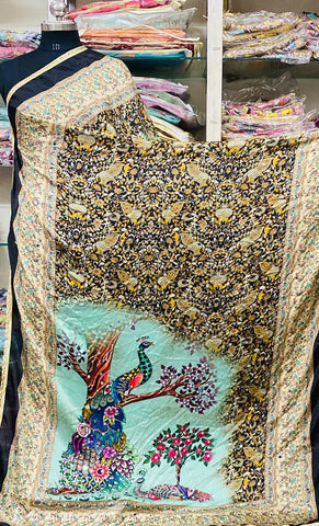 Mirror Work Dupatta Handwork Dupatta 2025July1203