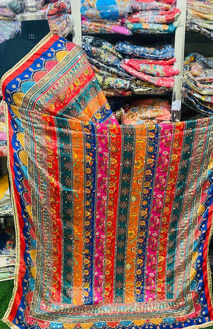 Mirror Work Dupatta Handwork Dupatta 2025July1906