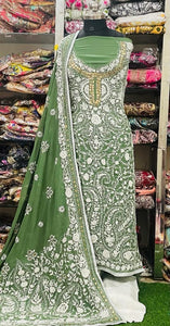 Georgette Phulkari Suits Handwork 2025July2101