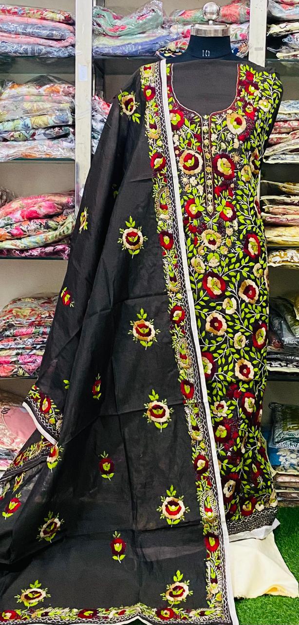 Cotton Phulkari Suits Handwork 2025July2402