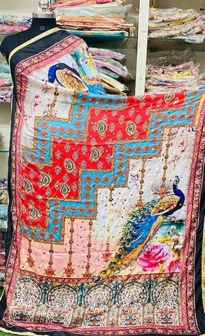 Mirror Work Dupatta Handwork Dupatta 2025July3101