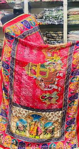 Mirror Work Dupatta Handwork Dupatta 2025July3114