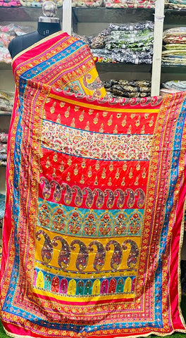 Mirror Work Dupatta Handwork Dupatta 2025July3119