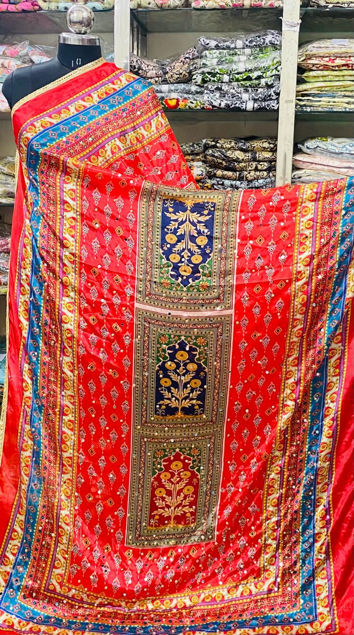 Mirror Work Dupatta Handwork Dupatta 2025July3120