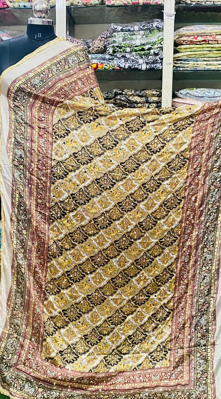Mirror Work Dupatta Handwork Dupatta 2025July3123