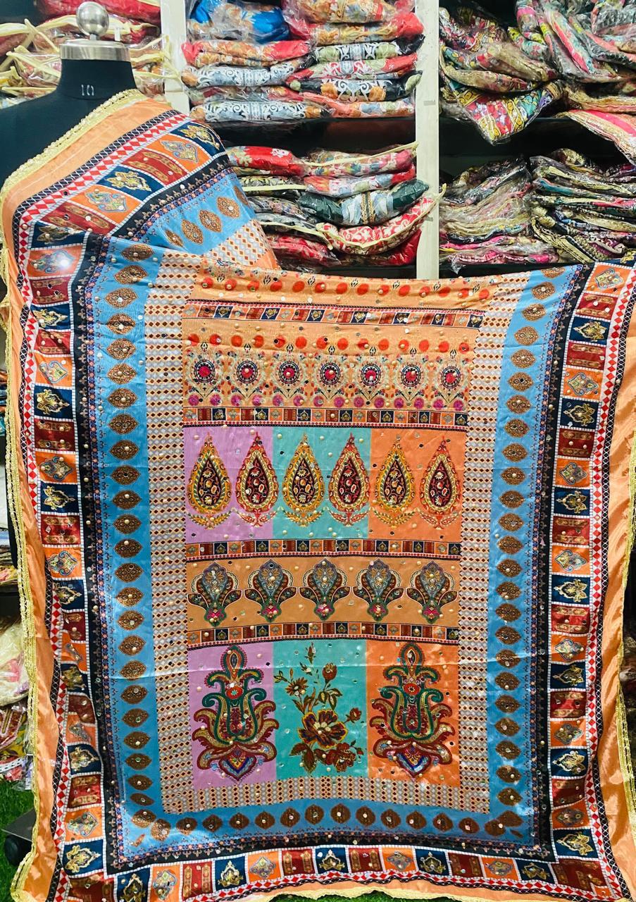 Mirror Work Dupatta Handwork Dupatta 2025Aug0205
