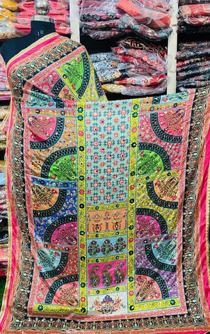 Mirror Work Dupatta Handwork Dupatta 2025Aug0206