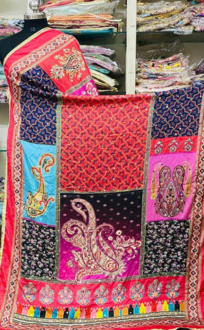 Mirror Work Dupatta Handwork Dupatta 2025Aug0217