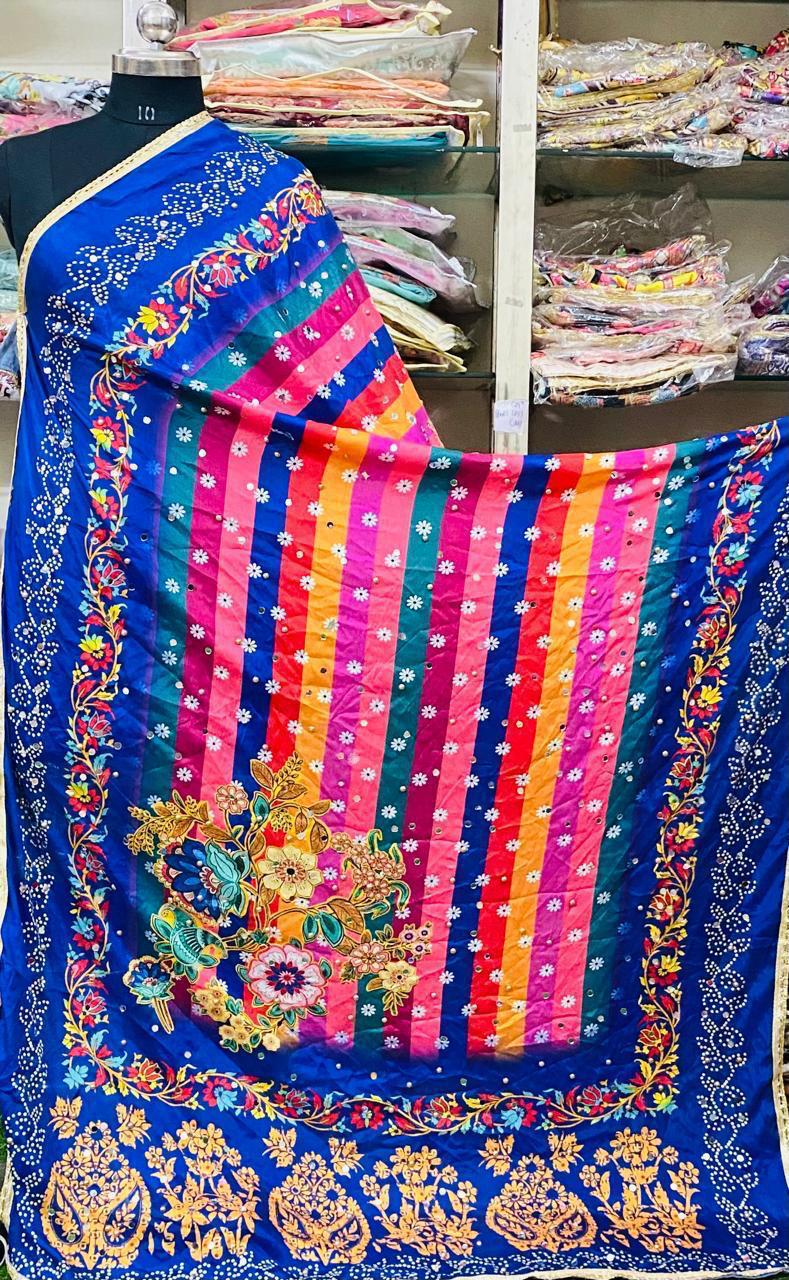 Mirror Work Dupatta Handwork Dupatta 2025Aug1509