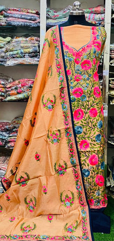 Cotton Phulkari Suits Handwork2025Aug1619
