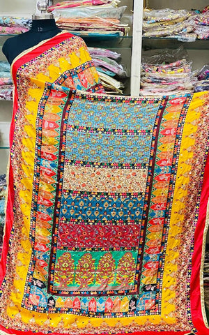 Mirror Work Dupatta Handwork Dupatta 2025Aug2121