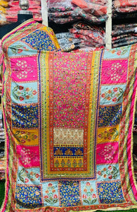 Mirror Work Dupatta Handwork Dupatta 2025Aug2155