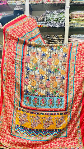 Mirror Work Dupatta Handwork Dupatta 2025Aug2167
