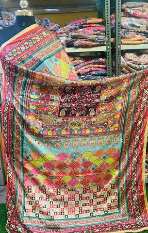 Mirror Work Dupatta Handwork Dupatta 2025Aug2189