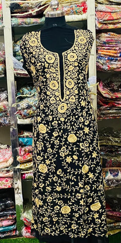 Georgette  Kurti Handwork CK2025AHG2911