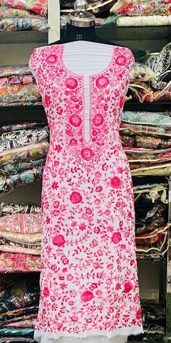 Georgette  Kurti Handwork CK2025AHG2912