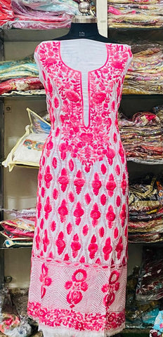 Georgette  Kurti Handwork CK2025AHG2916