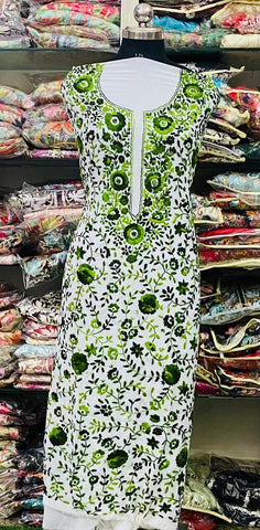Georgette  Kurti Handwork CK2025AHG2918
