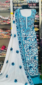Georgette Phulkari Suits Handwork2025SEP0303