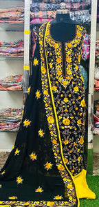 Georgette Phulkari Suits Handwork2025SEP0322