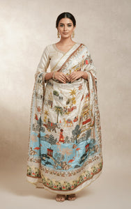 Mirror Work Dupatta Handwork Dupatta 2025SEP2207