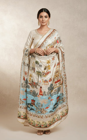 Mirror Work Dupatta Handwork Dupatta 2025SEP2207