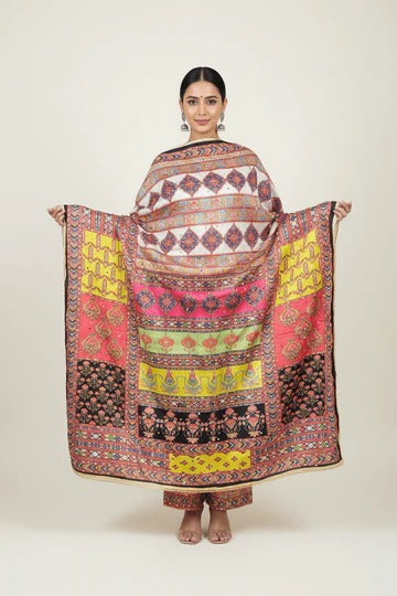 Mirror Work Dupatta Handwork Dupatta 2025SEP1111
