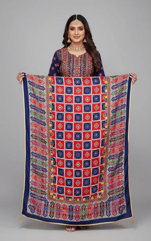 Mirror Work Dupatta Handwork Dupatta 2025SEP1103