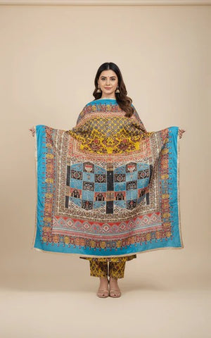 Mirror Work Dupatta Handwork Dupatta 2025July1107