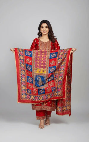 Mirror Work Dupatta Handwork Dupatta 2025July3104