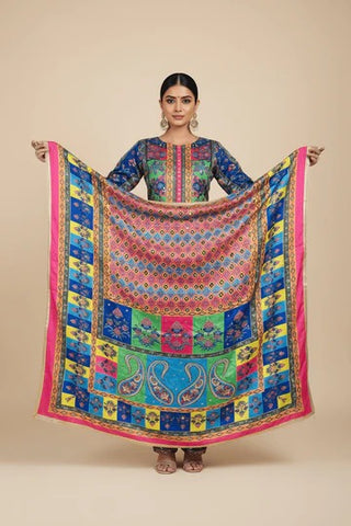 Mirror Work Dupatta Handwork Dupatta 2025July1136