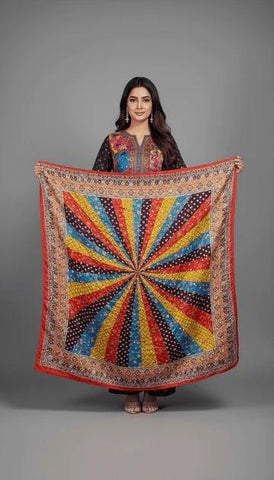 Mirror Work Dupatta Handwork Dupatta 2025OCT0303