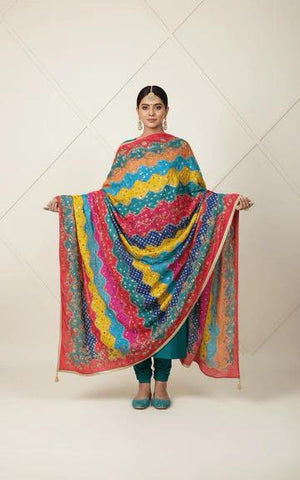 Mirror Work Dupatta Handwork Dupatta 2025OCT0309