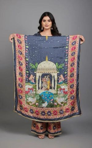 Mirror Work Dupatta Handwork Dupatta 2025OCT0315
