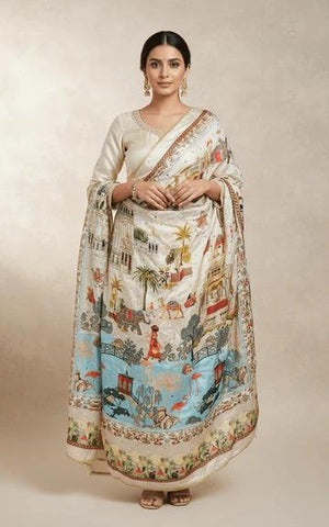 Mirror Work Dupatta Handwork Dupatta 2025OCT0813