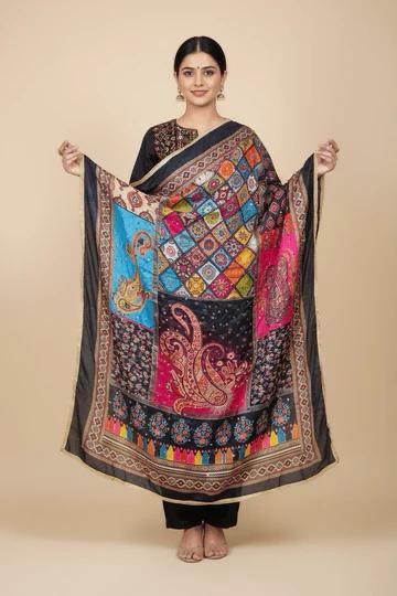 Mirror Work Dupatta Handwork Dupatta 2025OCT1002